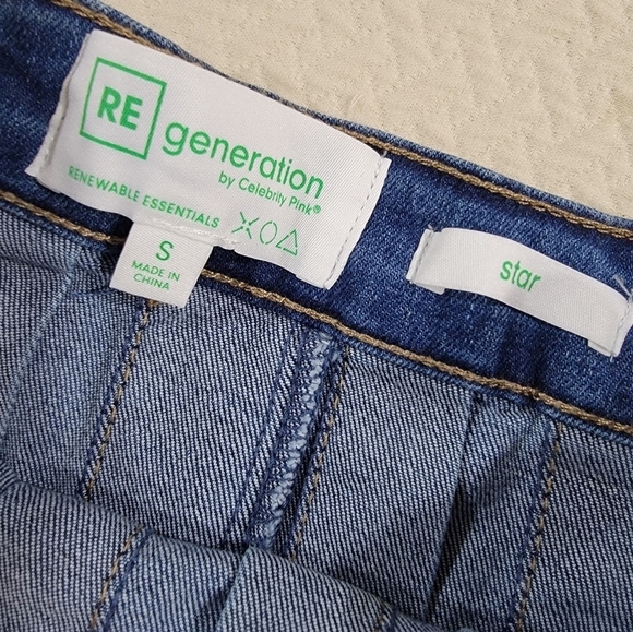 Re Generation by Celebrity Pink Denim Pleated Skirt Size S - Picture 11 of 15